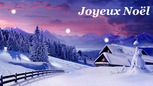 gif joyeux Noël neige